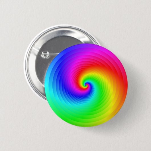Rainbow Spiral Button (Vorne & Hinten)