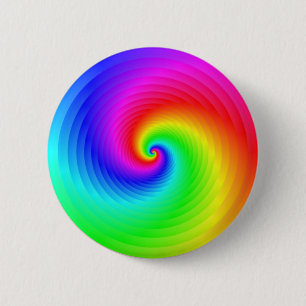 Rainbow Spiral Button