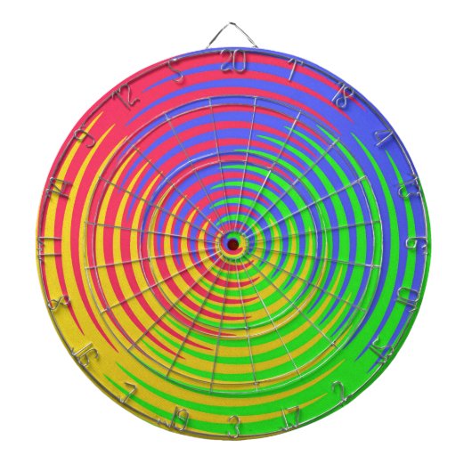 Rainbow Spiral Dartboard Dartscheibe (vorne)