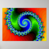 Rainbow Spiral, einfach (Print) Poster (Vorne)