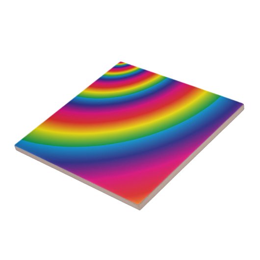 Rainbow Spiral Fliese (Seite)