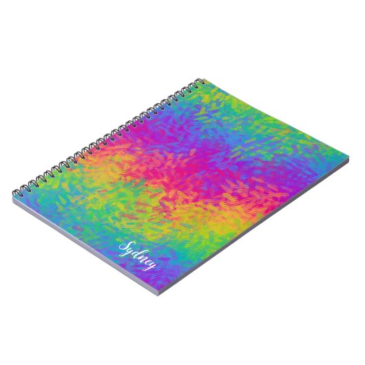 Rainbow Spiral Foto Notebook Notizblock (Linke Seite)