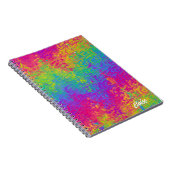 Rainbow Spiral Foto Notebook Notizblock (Rechte Seite)