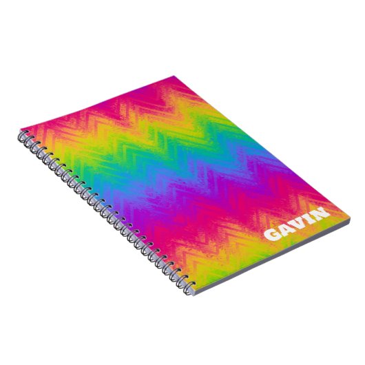 Rainbow Spiral Foto Notebook Notizblock (Rechte Seite)