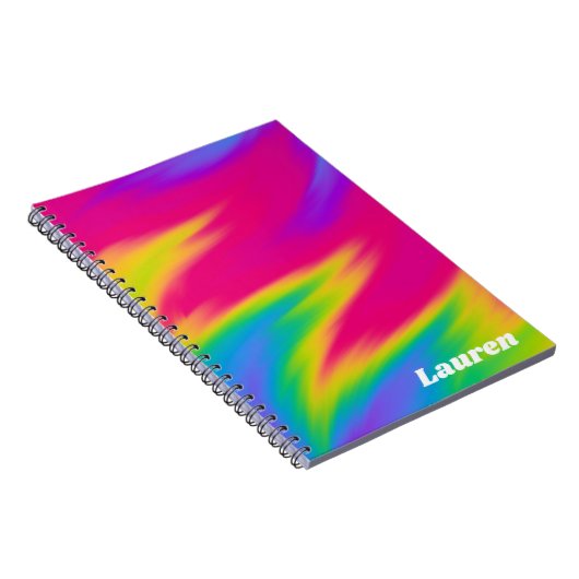 Rainbow Spiral Foto Notebook Notizblock (Rechte Seite)