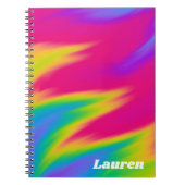 Rainbow Spiral Foto Notebook Notizblock (Vorderseite)