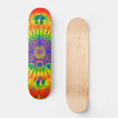 Rainbow Spiral / Fraktal Design: Benutzerdefiniert Skateboard (Vorderseite)