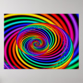 Rainbow Spiral Fraktal Poster (Vorne)