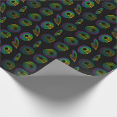 Rainbow Spiral Fraktale Geschenkpapier (Ecke)