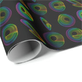 Rainbow Spiral Fraktale Geschenkpapier (Rolleneckpunkt)
