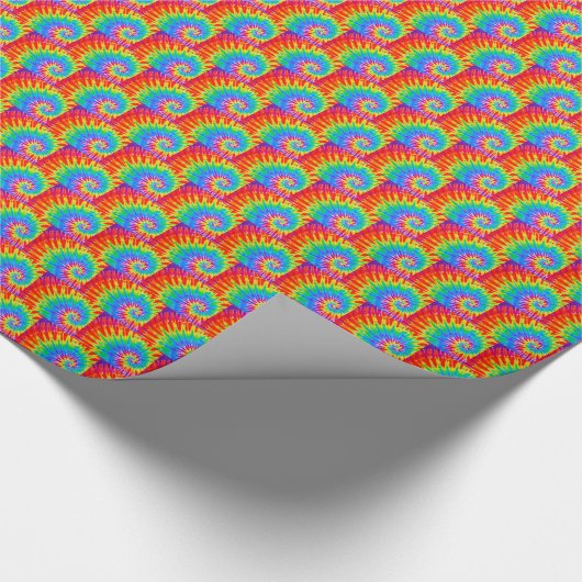 Rainbow Spiral Gefärbte Krawatte Geschenkpapier (Ecke)