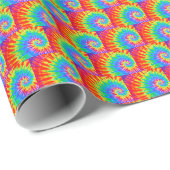 Rainbow Spiral Gefärbte Krawatte Geschenkpapier (Rolleneckpunkt)