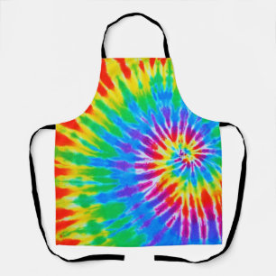 Rainbow Spiral Gefärbte Krawatte Schürze