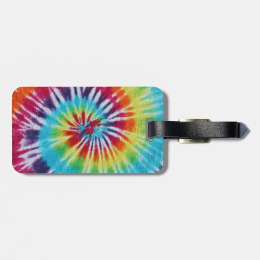 Rainbow Spiral Gepäckanhänger (Rückseite horizontal)