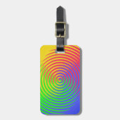 Rainbow Spiral Gepäckmarke Gepäckanhänger (Vorderseite vertikal)