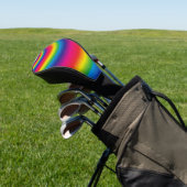 Rainbow Spiral Golf Headcover (In SItu)