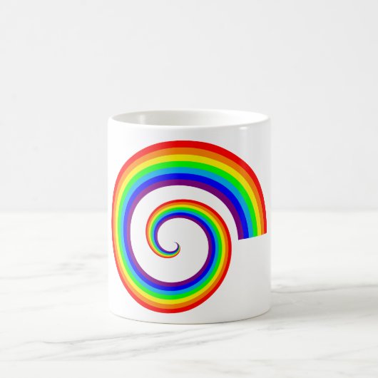 Rainbow Spiral Kaffeetasse (Mittel)