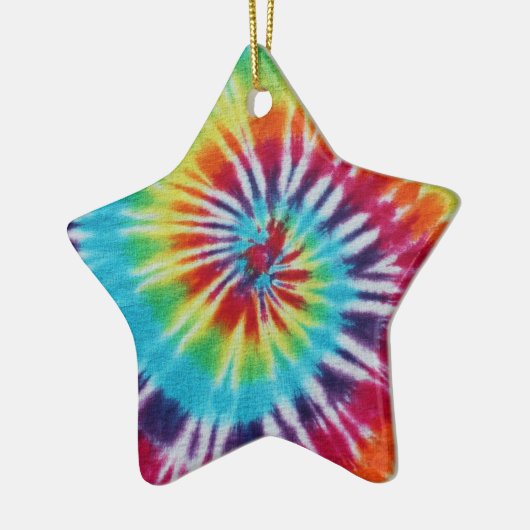 Rainbow Spiral Keramik Ornament (Links)