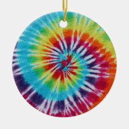 Rainbow Spiral Keramikornament