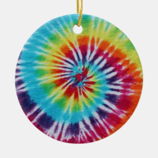 Rainbow Spiral Keramikornament (Vorne)