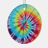 Rainbow Spiral Keramikornament (Links)