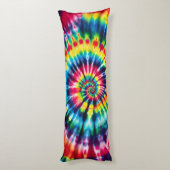 Rainbow Spiral - Klassische Krawatte-Farbgestaltun Seitenschläferkissen (Rückseite (Vertikal))