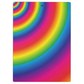 Rainbow Spiral Klemmbrett (Rückseite)