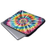 Rainbow Spiral Krawatte-Dye Laptopschutzhülle (Vorne Knopf)