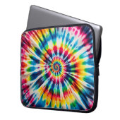 Rainbow Spiral Krawatte-Dye Laptopschutzhülle (Vorderseite Links)