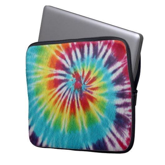 Rainbow Spiral Laptopschutzhülle (Vorderseite Links)