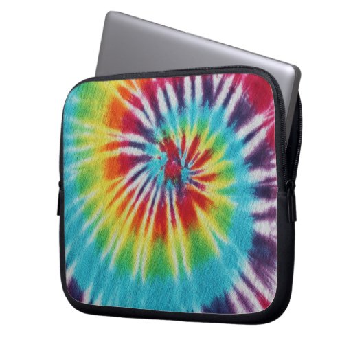 Rainbow Spiral Laptopschutzhülle (Vorderseite Links)