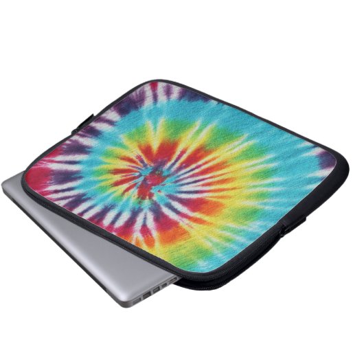 Rainbow Spiral Laptopschutzhülle (Vorne Knopf)