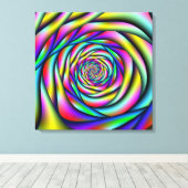 Rainbow Spiral Leinwanddruck (Insitu (Holzboden))