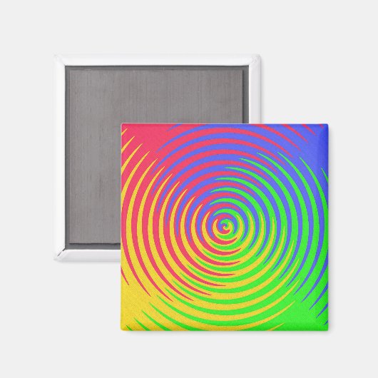 Rainbow Spiral Magnet (Vorderseite/Rückseite)