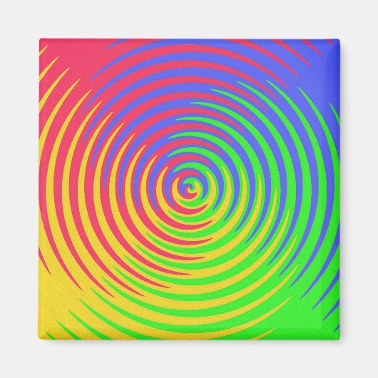 Rainbow Spiral Magnet (Vorne)