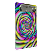 Rainbow Spiral Mini Klemmbrett (Schrägansicht)