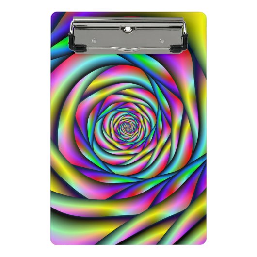 Rainbow Spiral Mini Klemmbrett (Vorderseite)
