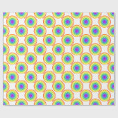 Rainbow Spiral Muster Geschenkpapier (Flach)