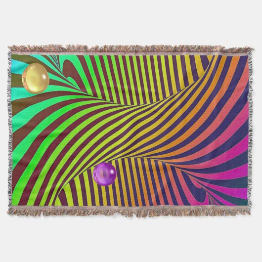 Rainbow Spiral Optical Illusion with Marbles Decke (Vorderseite)