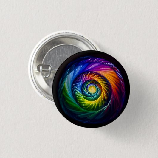Rainbow Spiral Out Button (Vorne & Hinten)