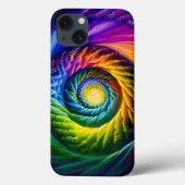 Rainbow Spiral Out Case-Mate iPhone Hülle (Rückseite)