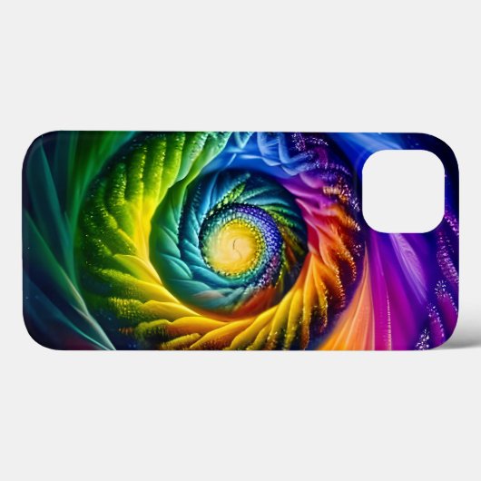 Rainbow Spiral Out Case-Mate iPhone Hülle (Rückseite (Horizontal))