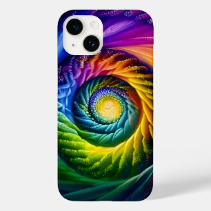 Rainbow Spiral Out Case-Mate iPhone 14 Hülle