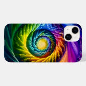 Rainbow Spiral Out Case-Mate iPhone Hülle (Rückseite (Horizontal))
