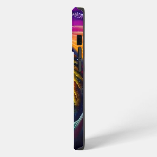 Rainbow Spiral Out iPhone Hülle (Linke Seite)