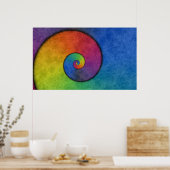 Rainbow Spiral Poster (Küche)