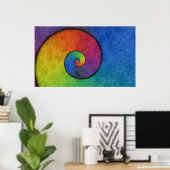 Rainbow Spiral Poster (Heimbüro)