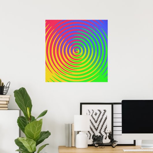 Rainbow Spiral Poster (Heimbüro)