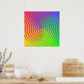 Rainbow Spiral Poster (Küche)
