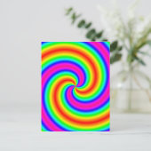 Rainbow Spiral Postkarte (Stehend Vorderseite)